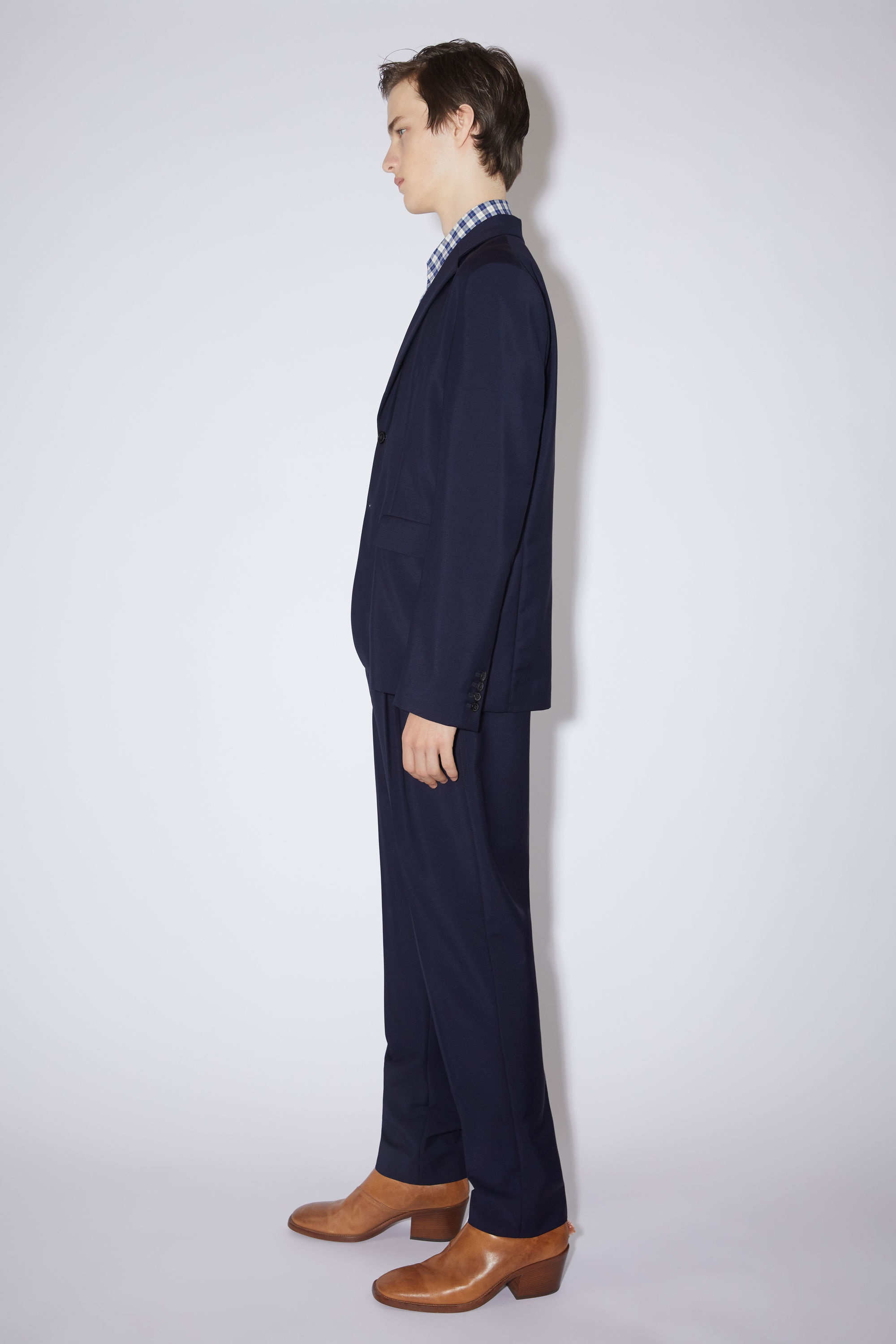 Regular fit suit jacket - Dark navy - 4