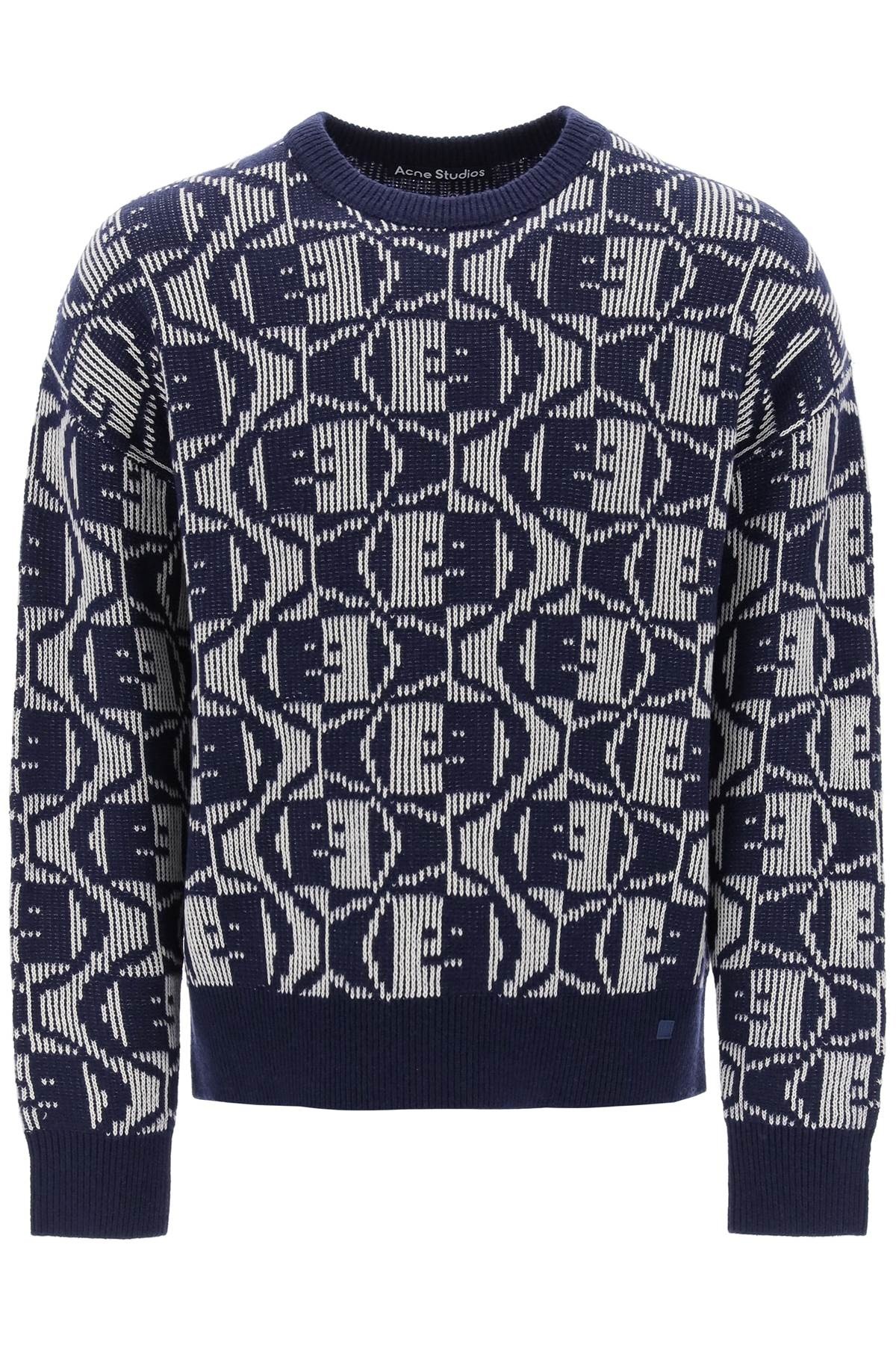 Acne Studios Crewneck Jacquard Face Women - 1