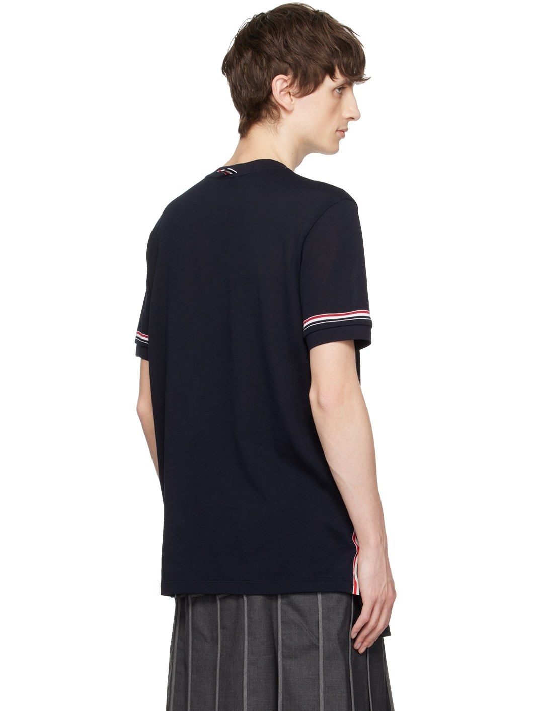 Navy Striped T-Shirt - 3