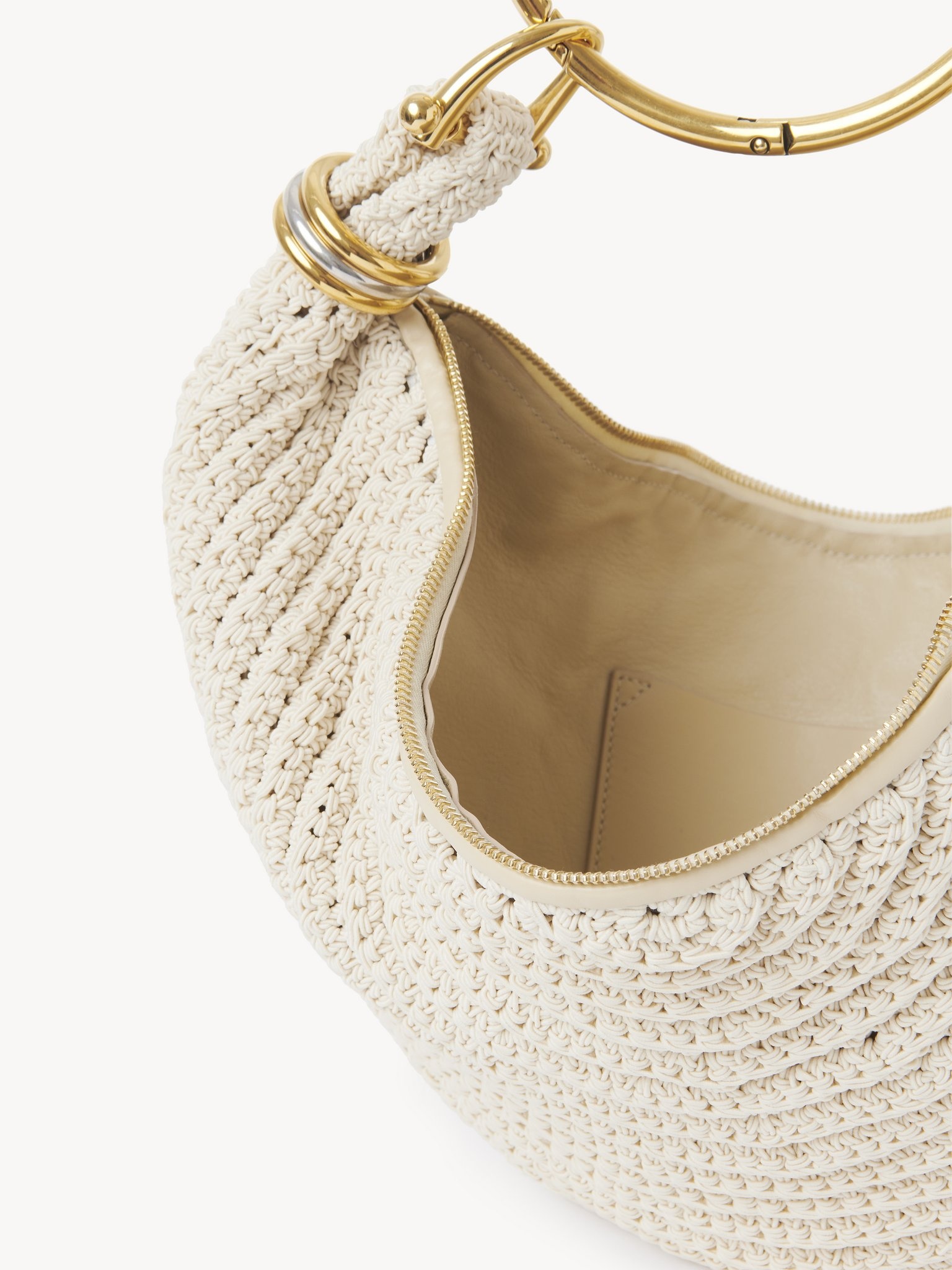 SMALL BRACELET HOBO BAG IN CROCHET - 5