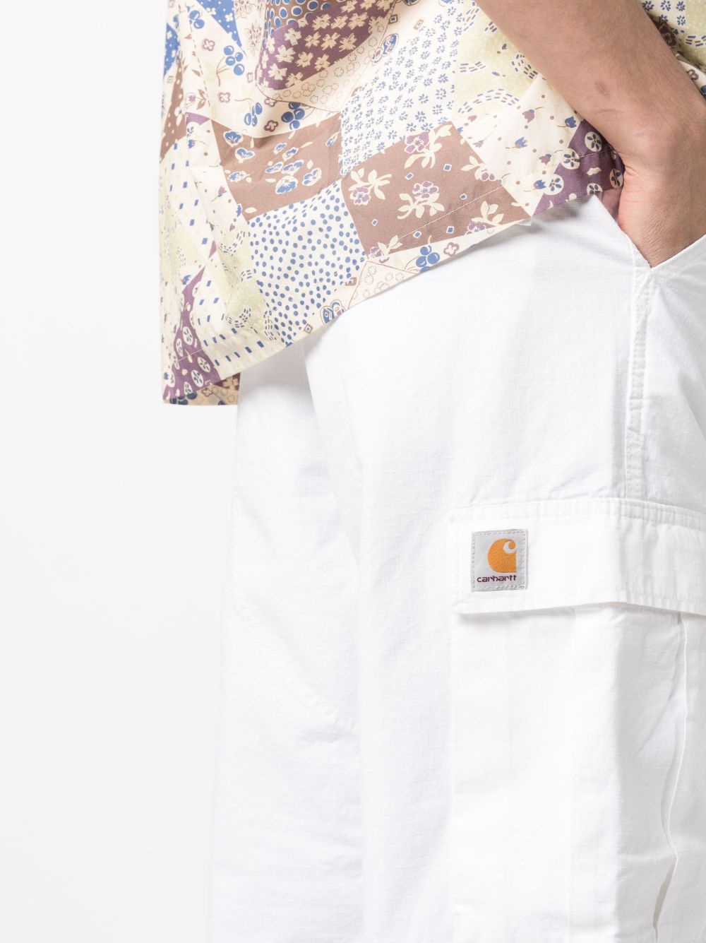 multi-pocket cotton cargo pants - 6