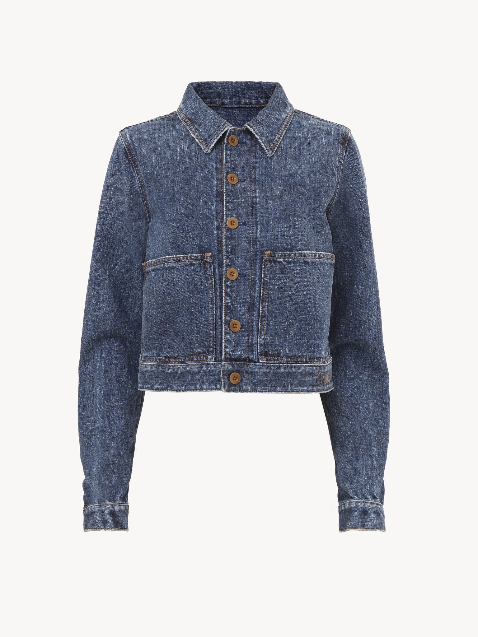 CROPPED DENIM JACKET - 4