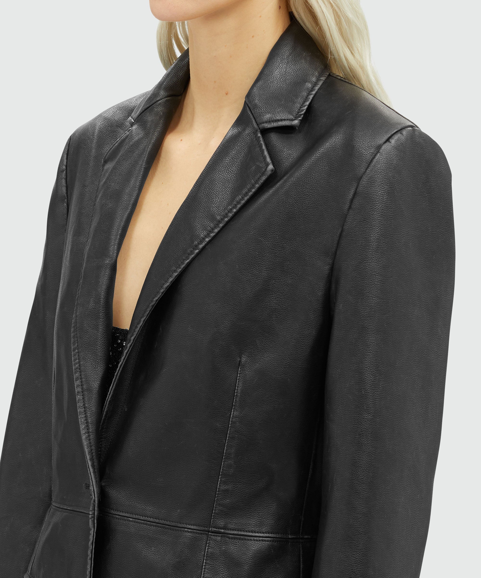 Faux-leather jacket - 5