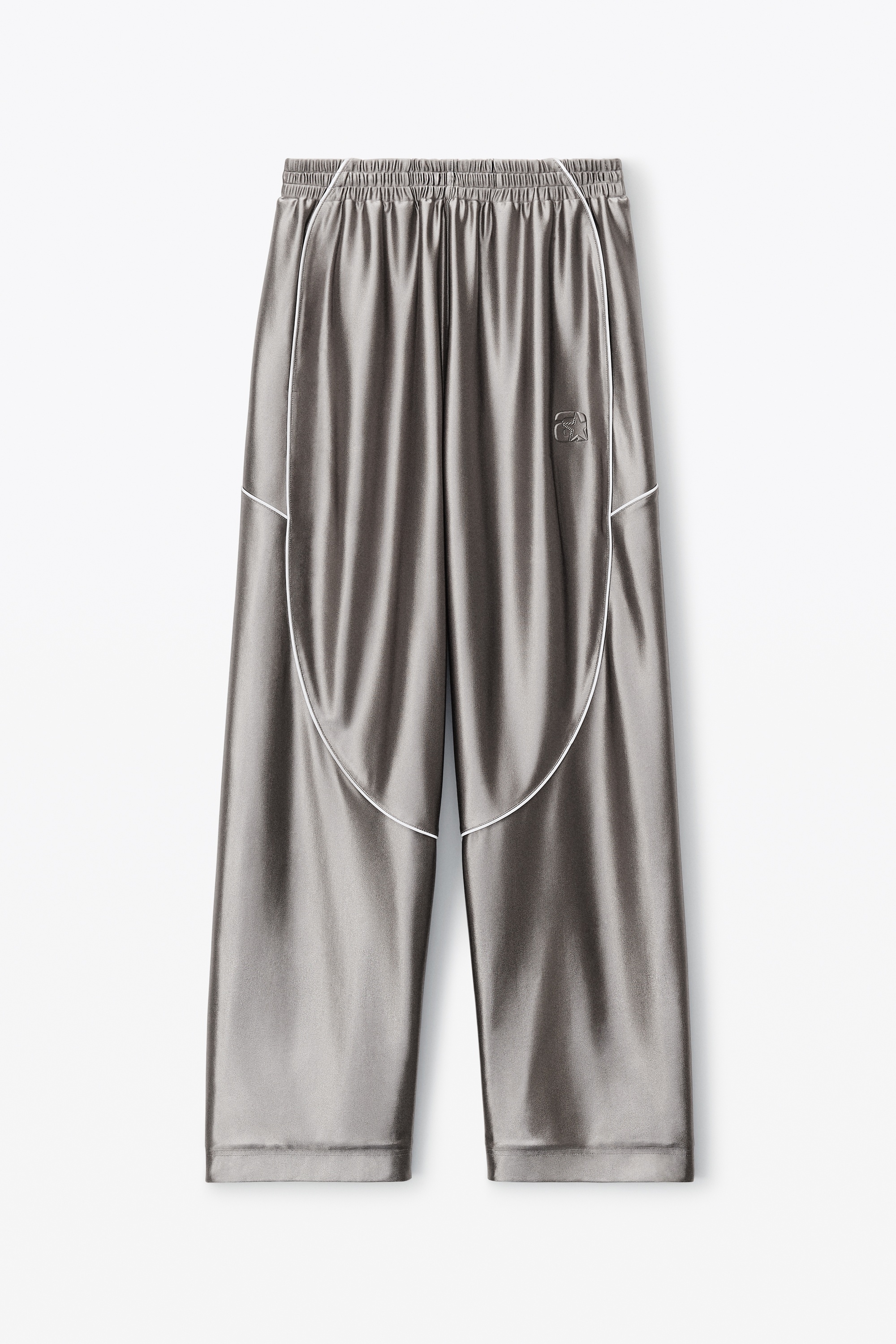Alexander Wang TRACK PANTS IN SATIN FAILLE JERSEY | REVERSIBLE