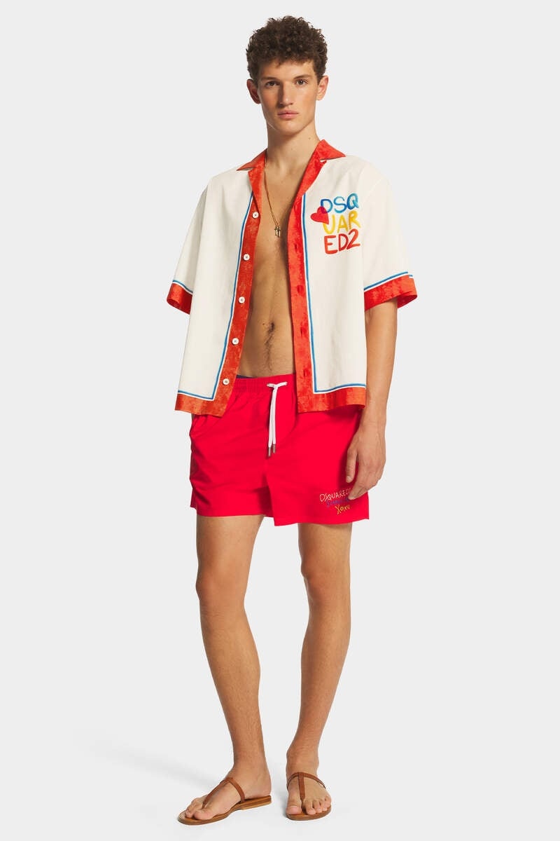 SUMMER LOVERS DROP SHOULDER MUSLIN BOWLING SHIRT - 5