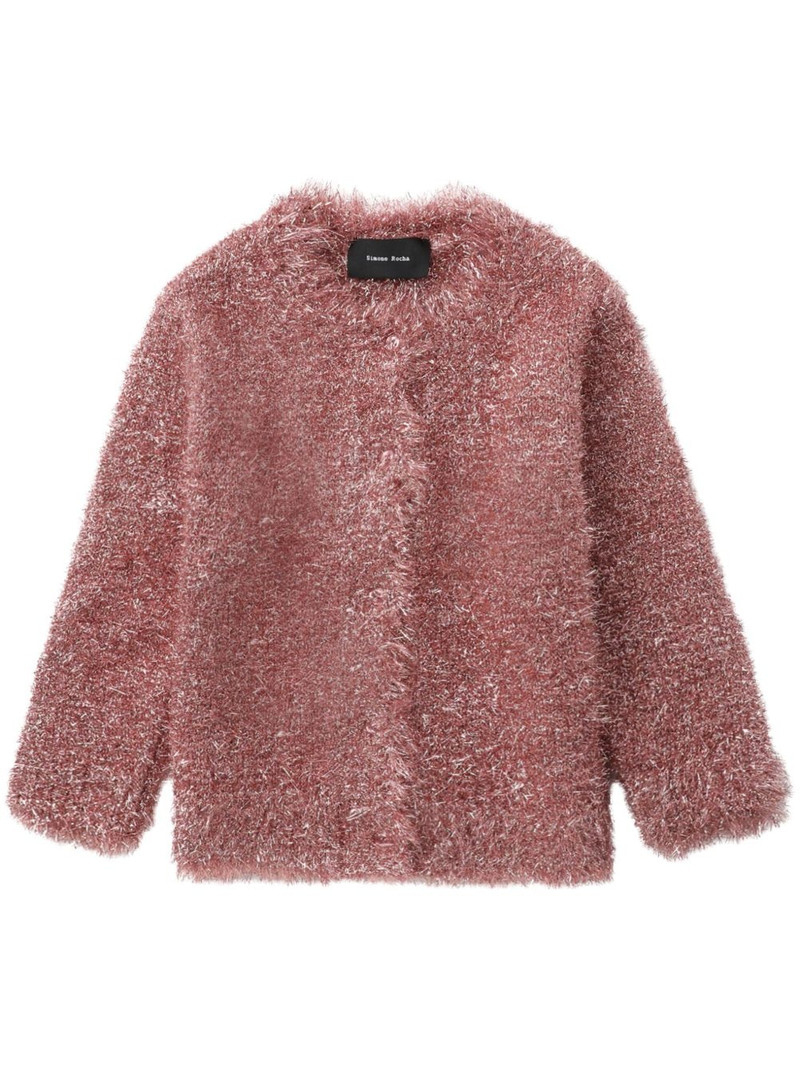 tinsel-knit cardigan 1