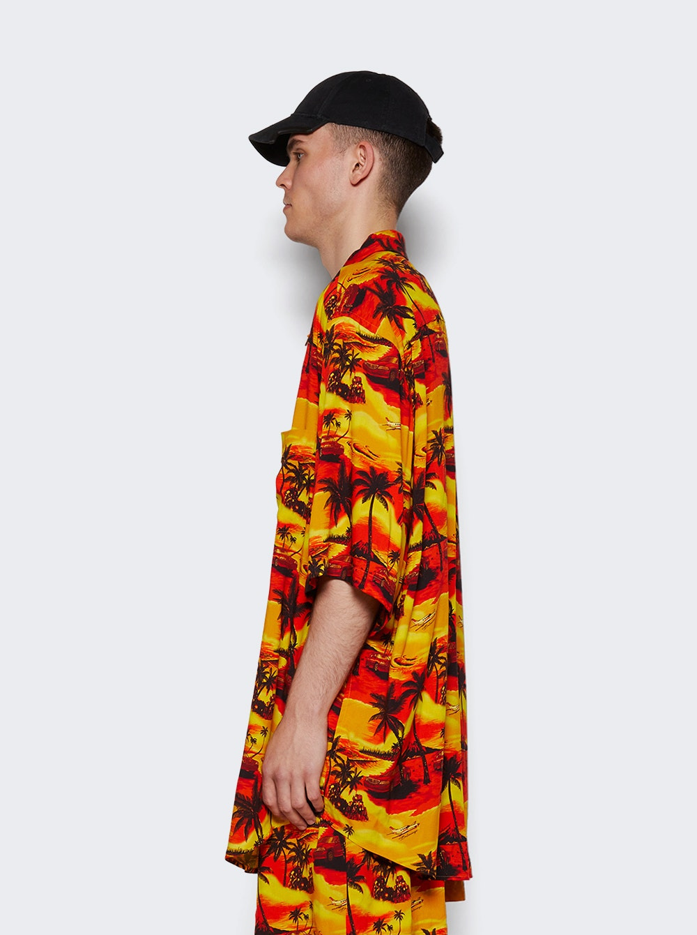 Minimal Short Sleeve Shirt Orange - 4