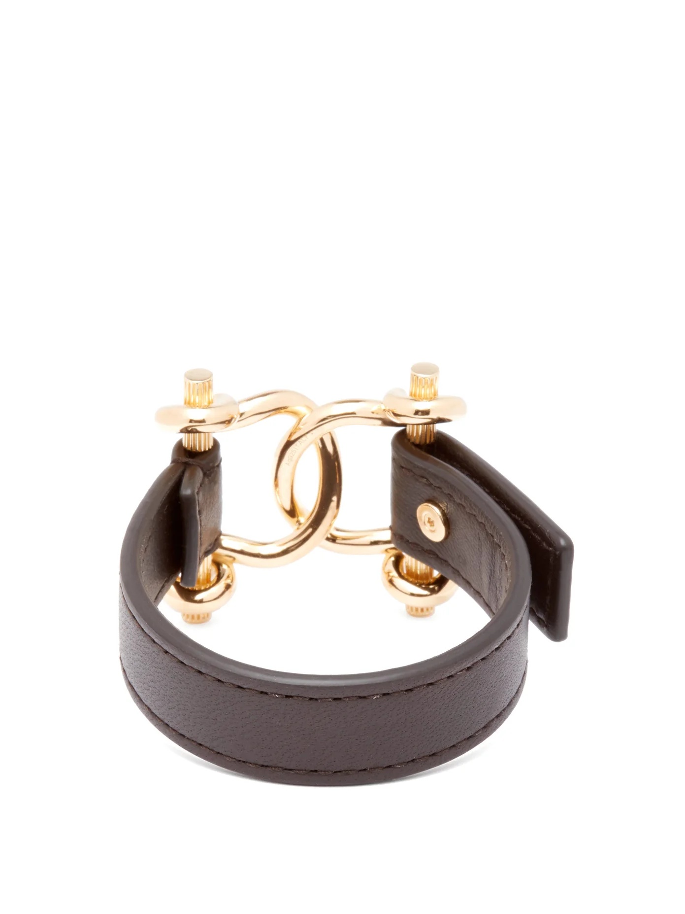 Horsebit leather bracelet - 3