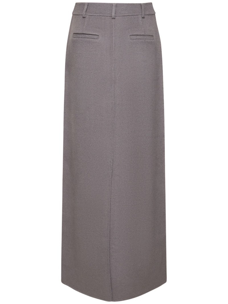 Malvo wool long pencil skirt - 5