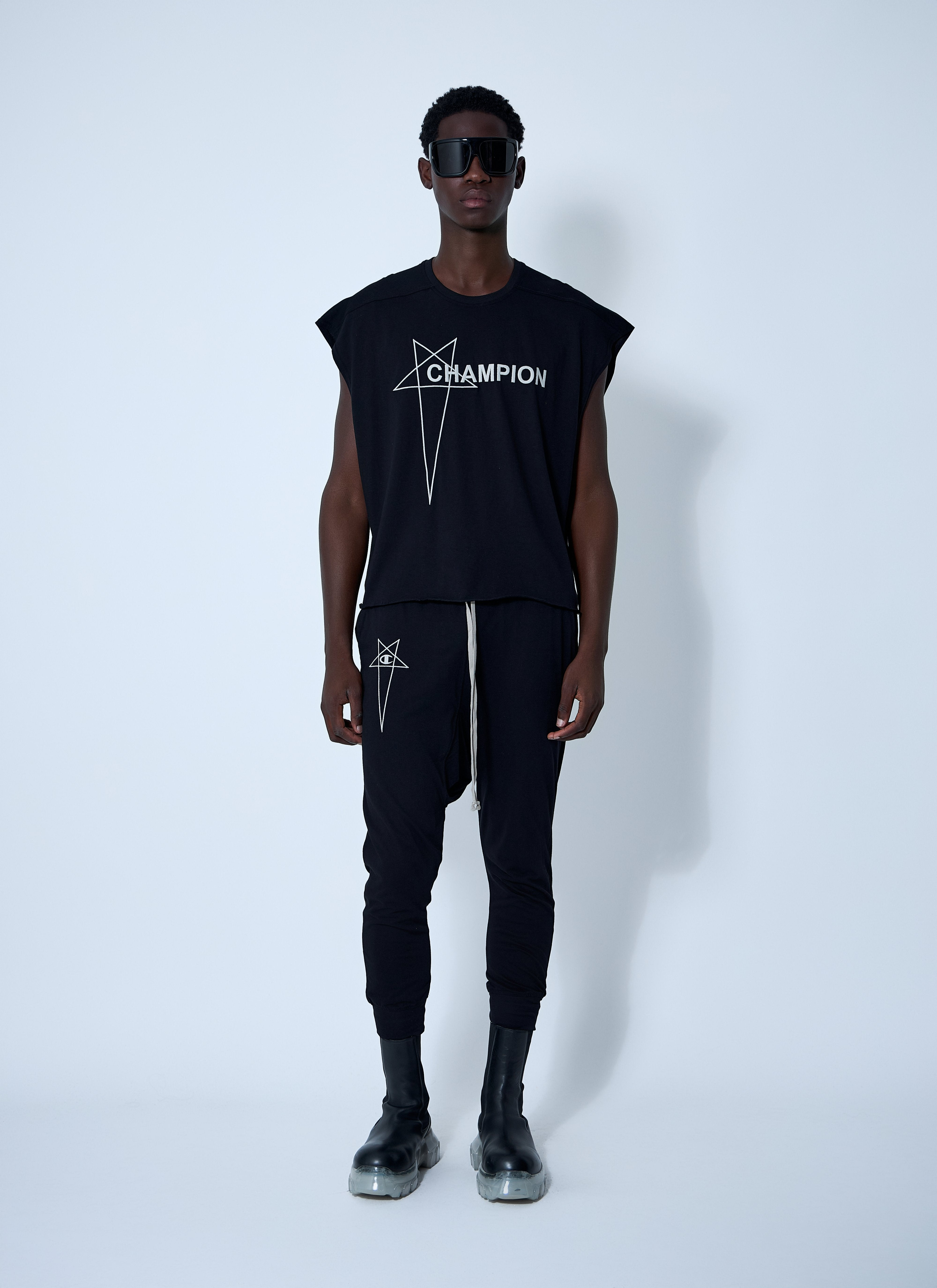 Rick Owens X Champion Men Prisoner Track Pants - 2