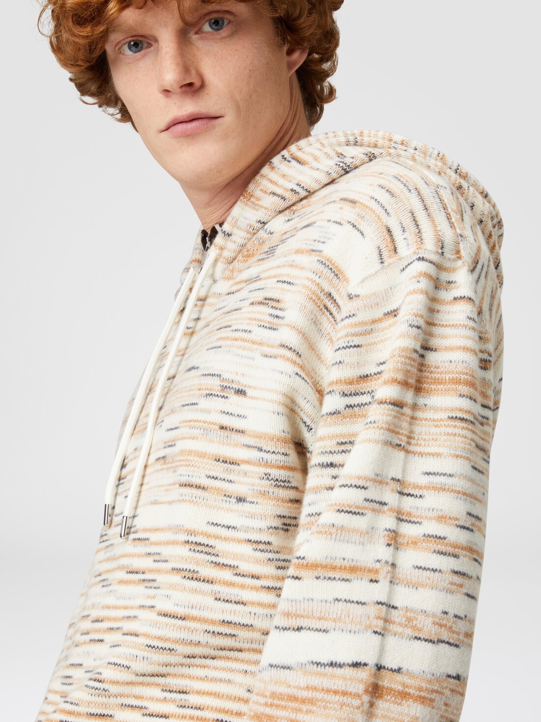 Mélange cashmere hoodie - 5