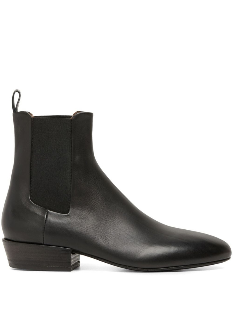almond-toe leather Chelsea Boots 1