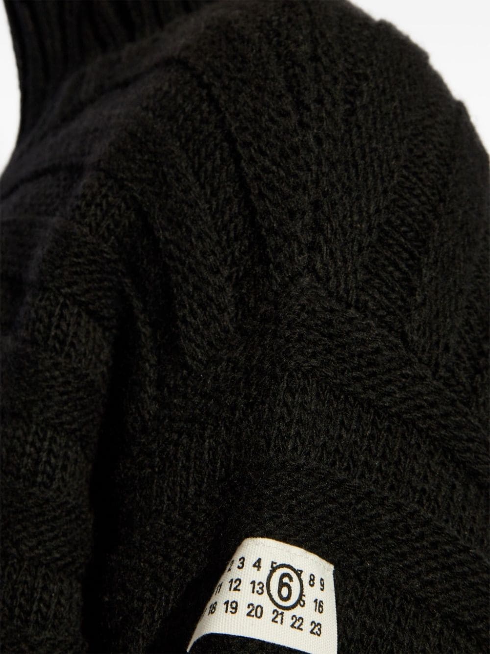 distressed high-neck jumper - 5