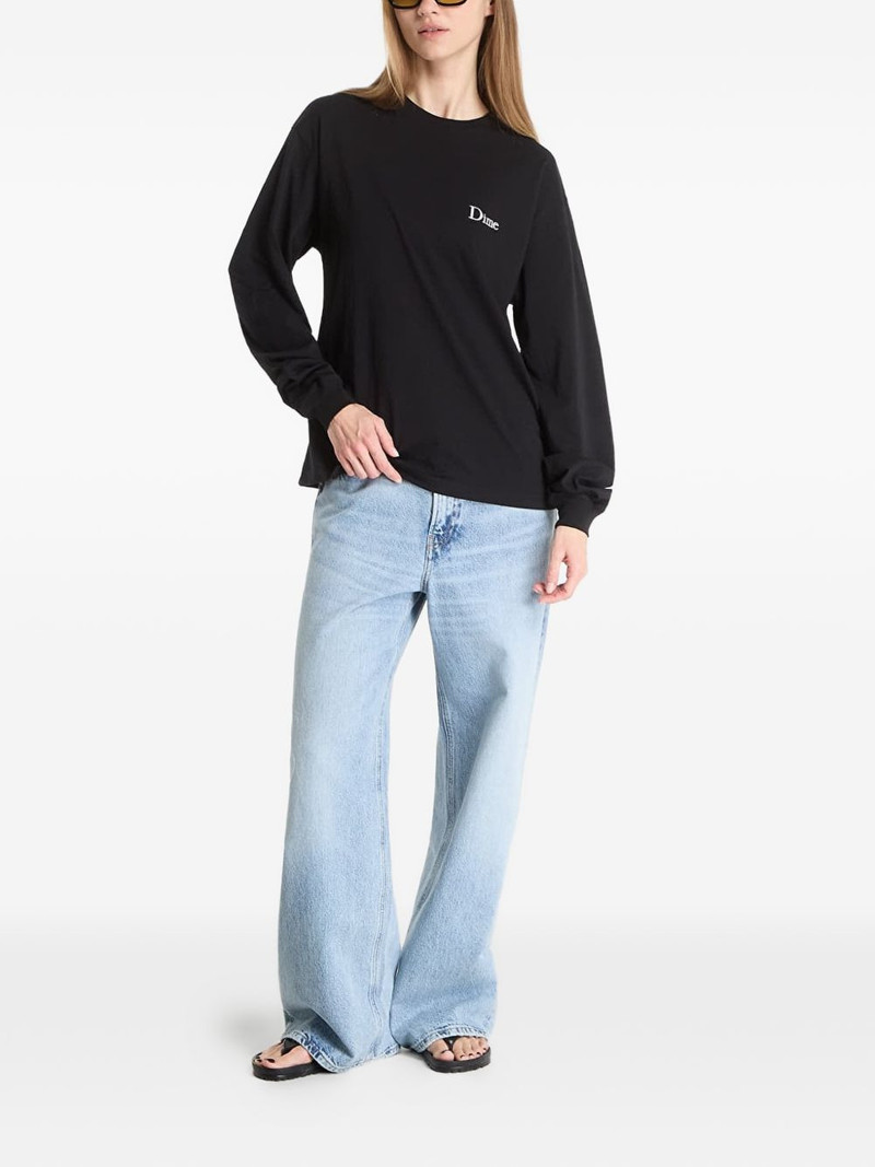 Dime logo-detail long-sleeve top outlook