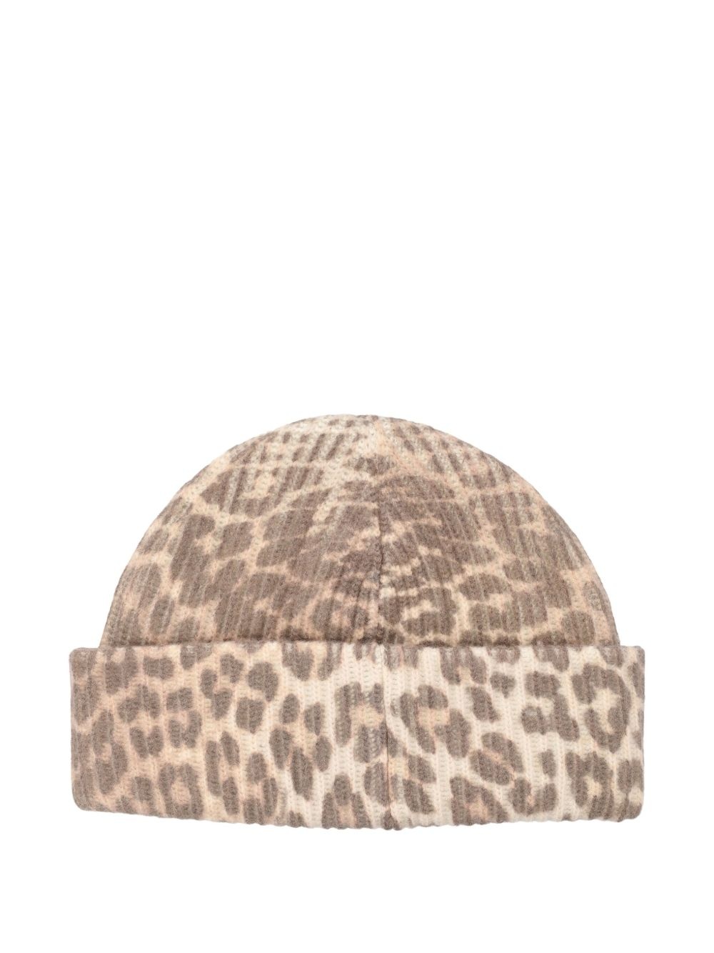 【関税込み】Graphic Leopard Beanie - Ganni - Wool - Printed GANNI leopard-print beanie | REVERSIBLE