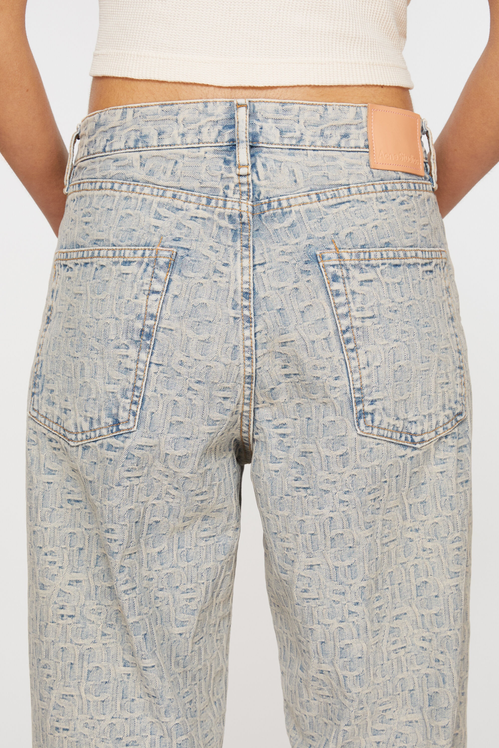 Baggy fit jeans - 1981F Monogram - Blue/beige - 6