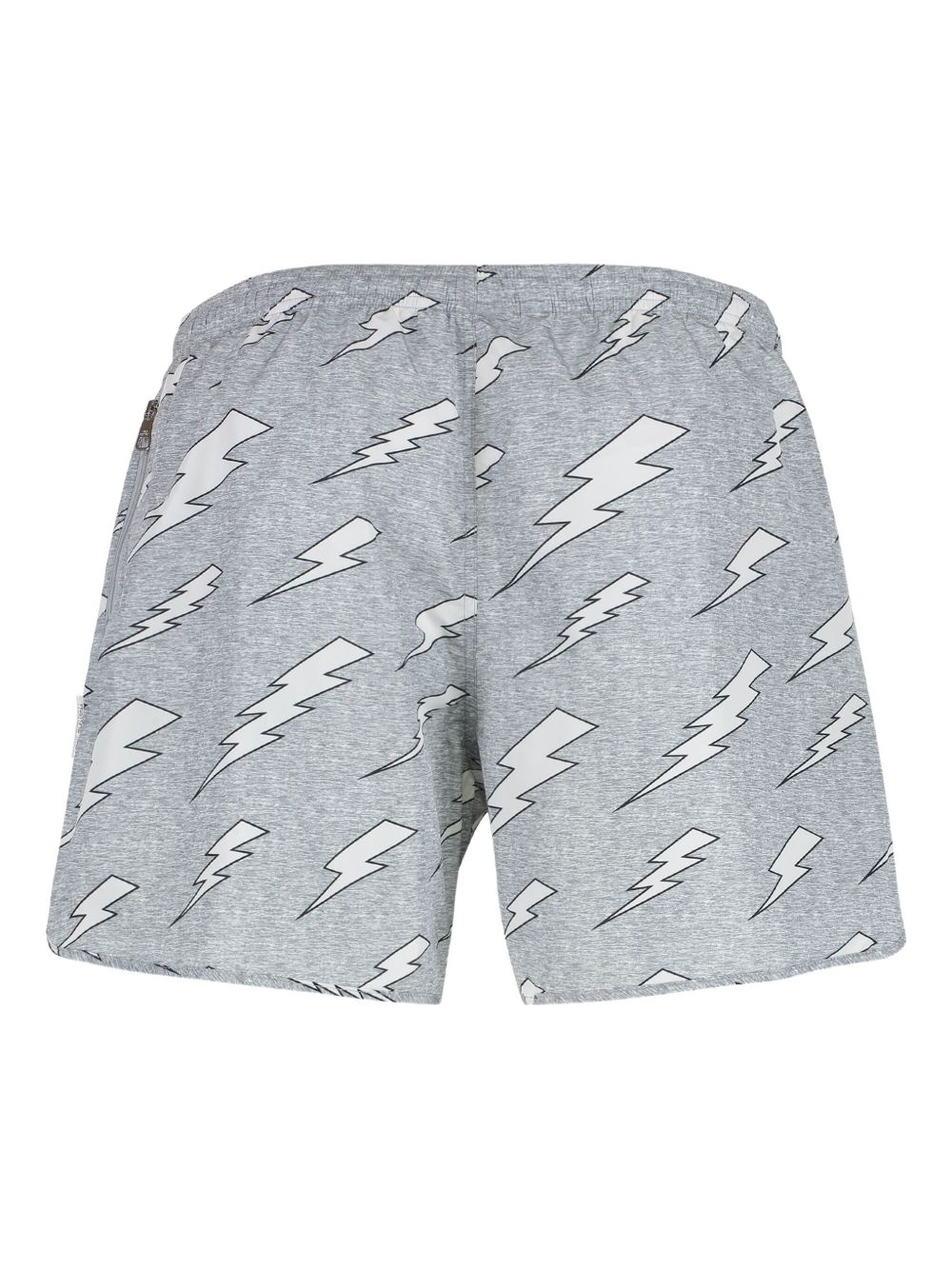 Rain Bolts-print swim shorts - 2