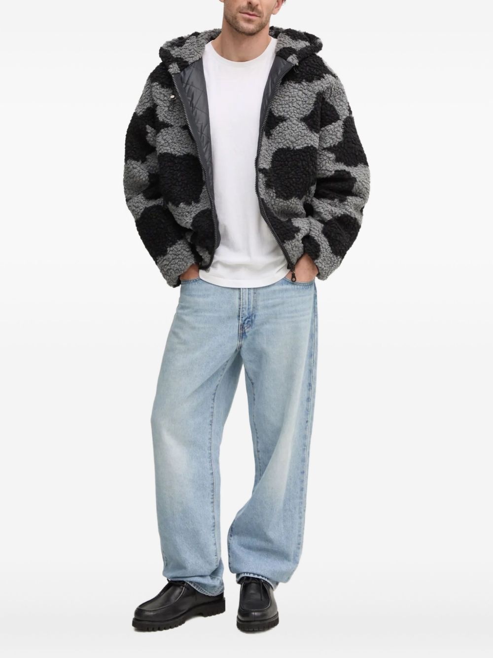 Angels hooded cloud-print jacket - 2