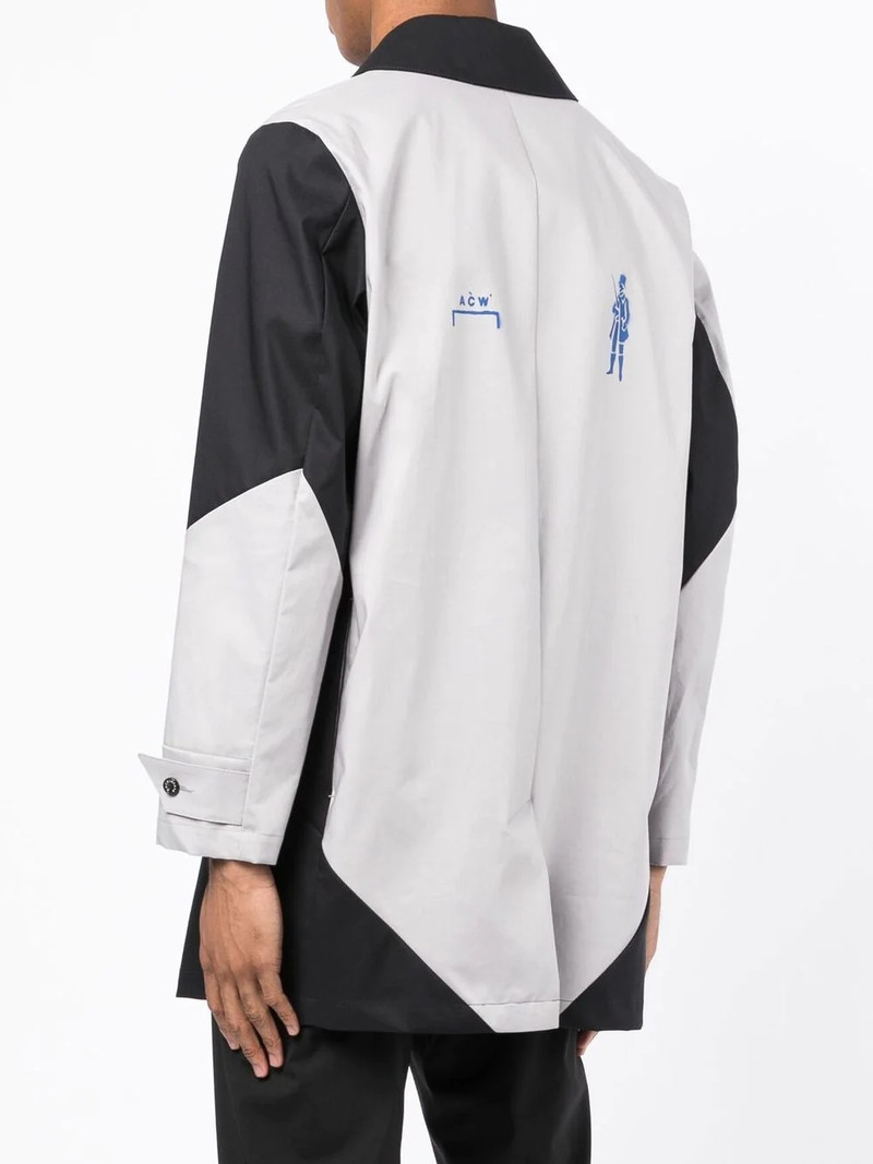 x Mackintosh geometric panelled jacket 4