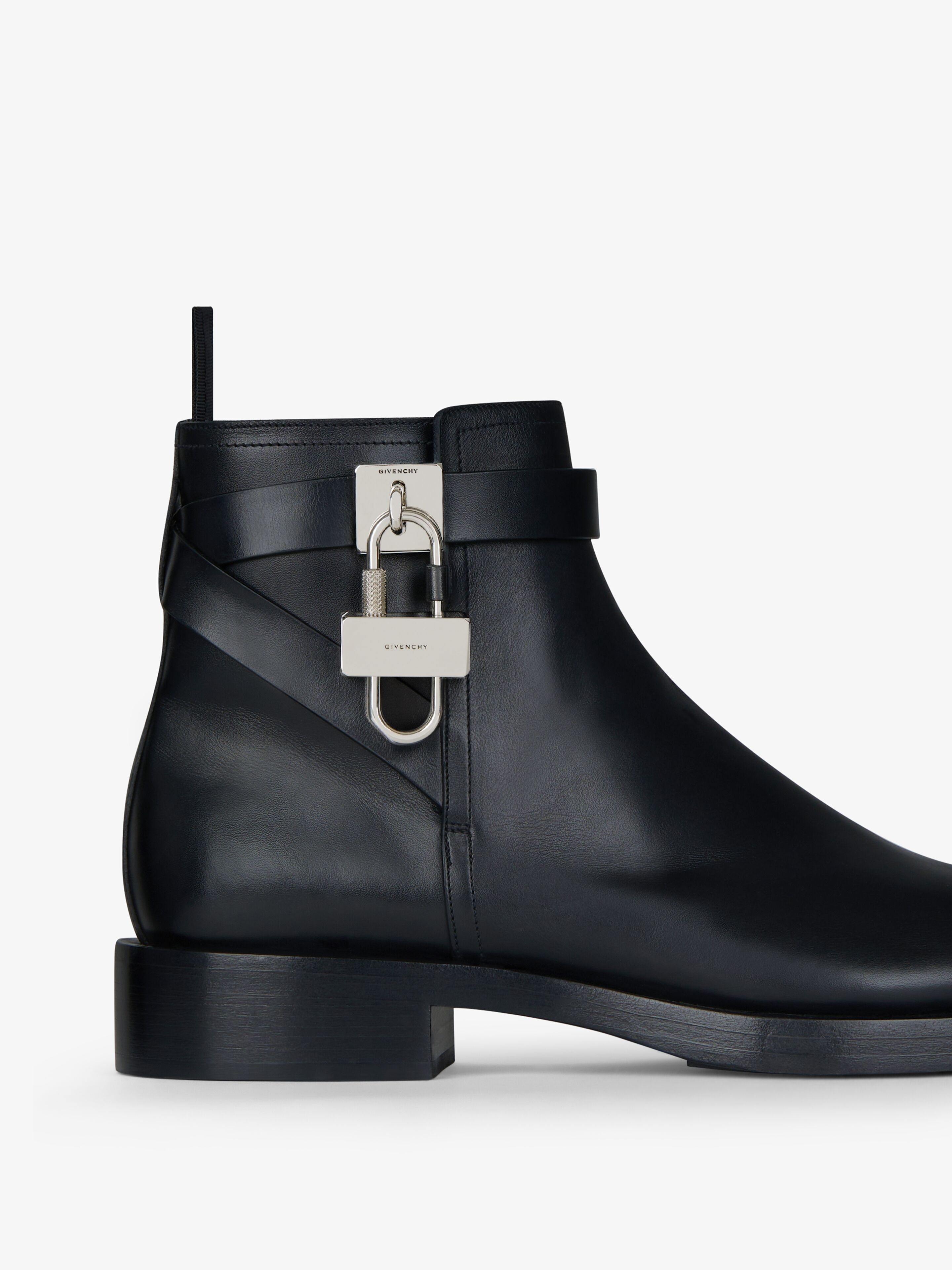 PADLOCK BOOTS IN LEATHER - 5