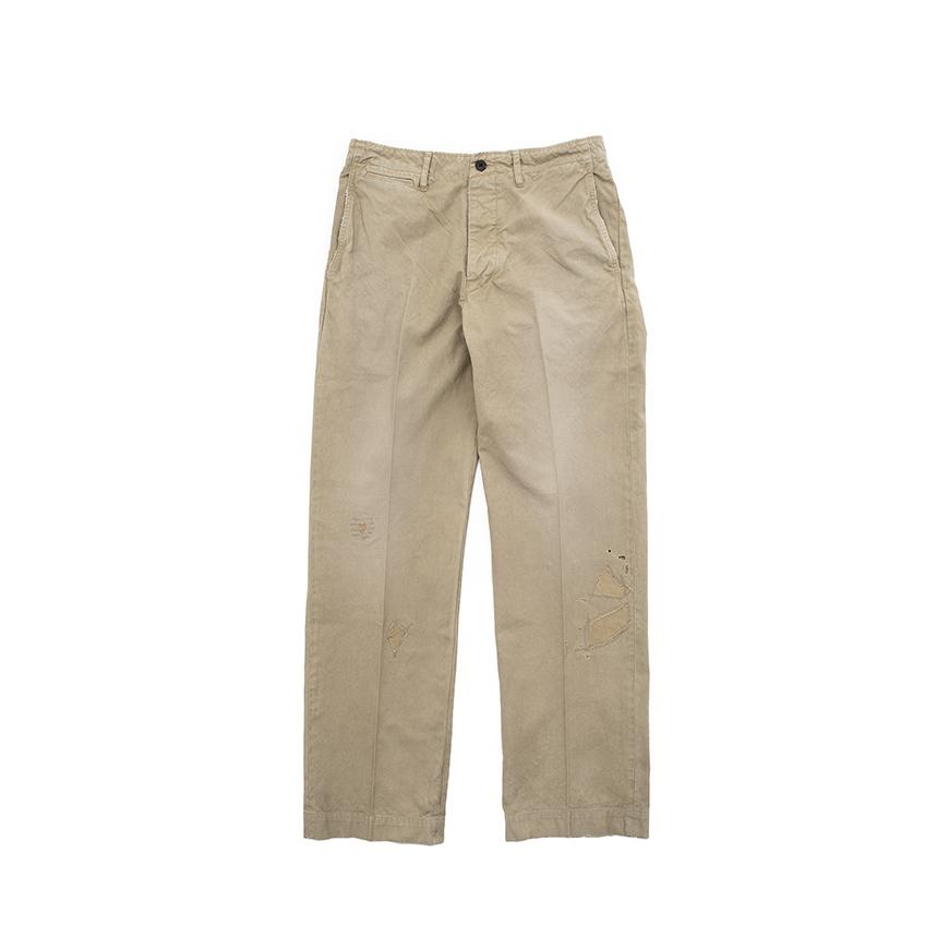 CHINO PANTS HW DMGD KHAKI - 1