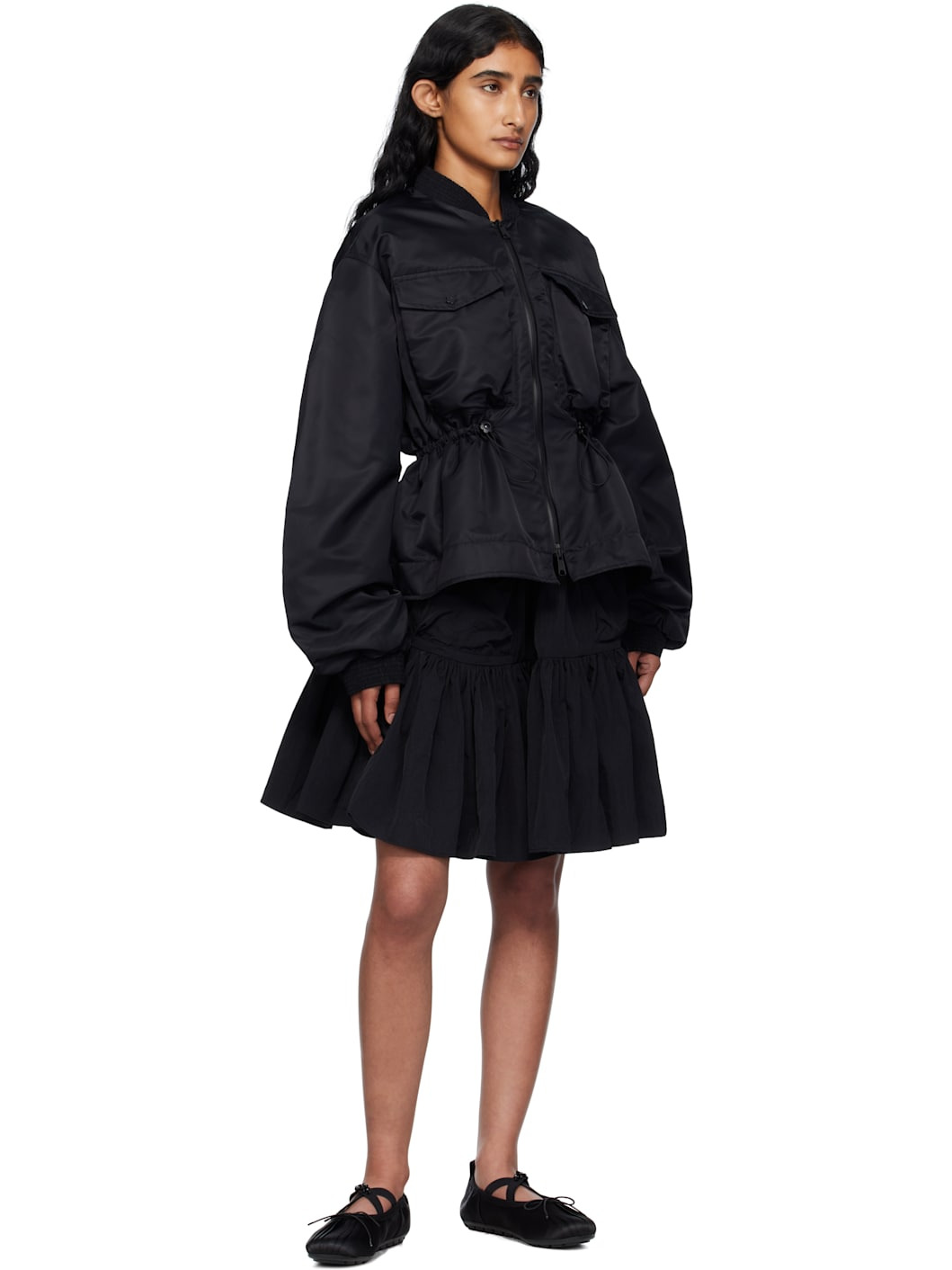 Black Birdie Bomber Jacket - 4