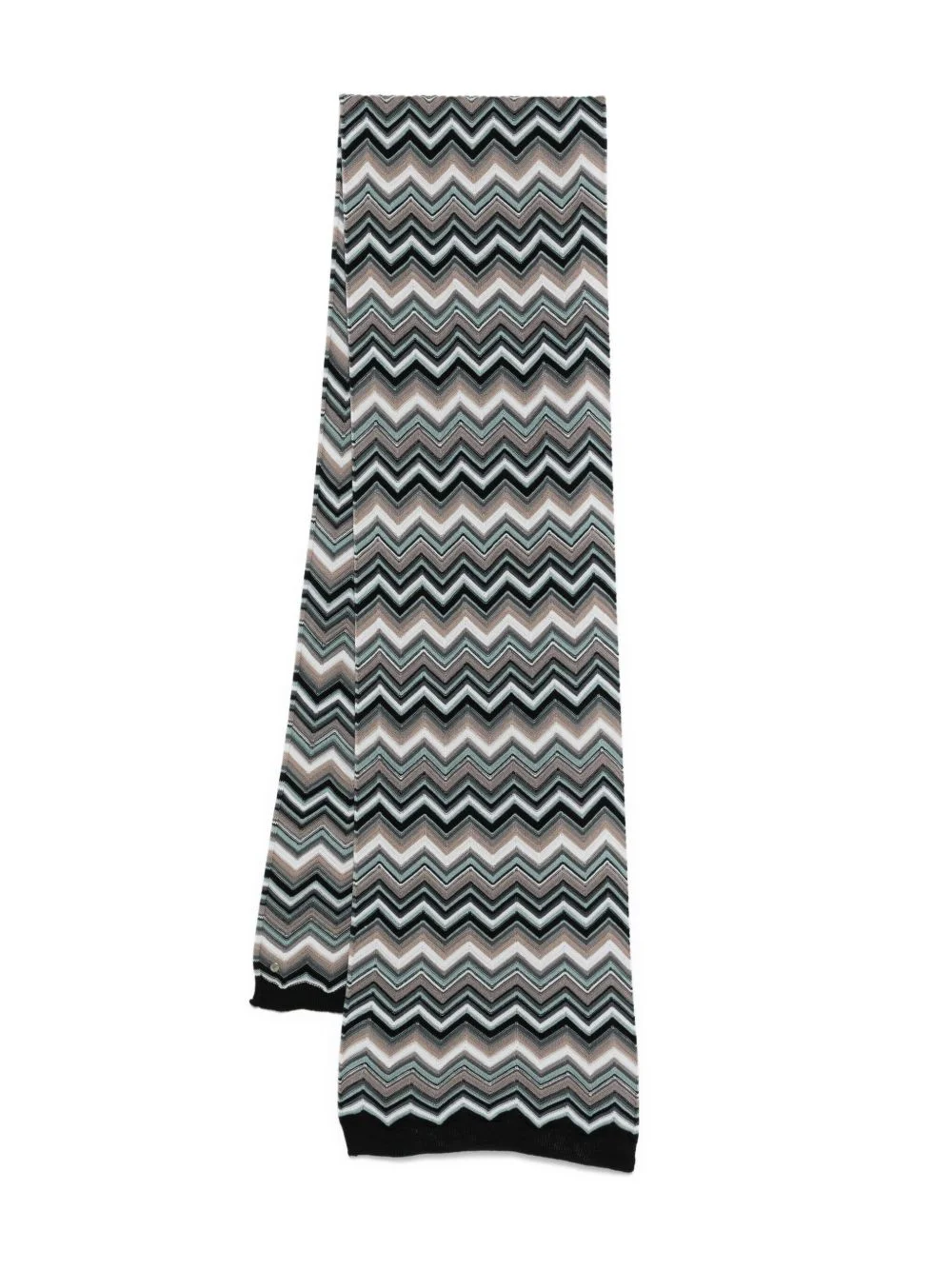 zigzag woven design scarf - 1