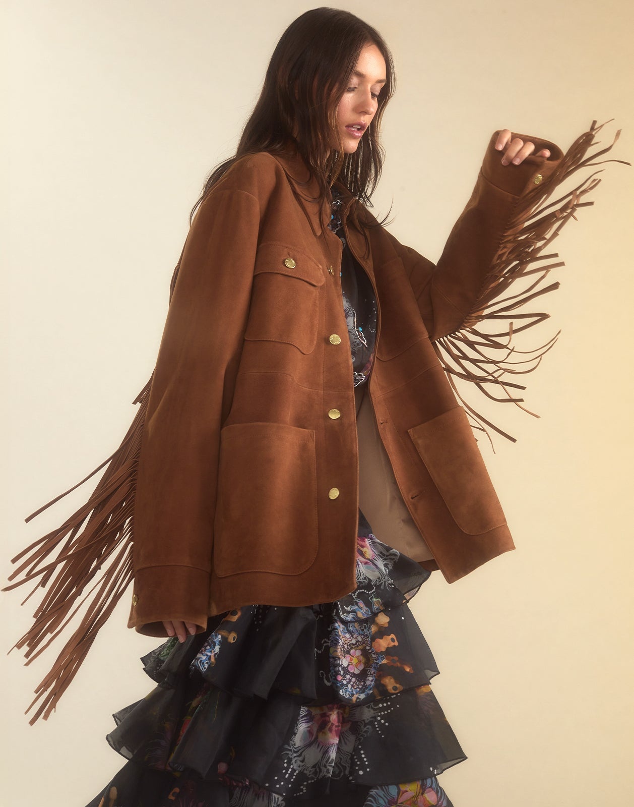 Westward Fringe Suede Jacket - 4
