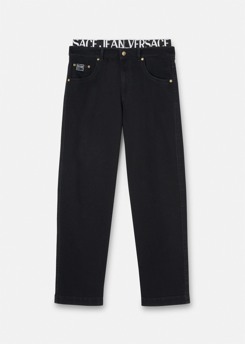 Logo Waistband Jeans - 1