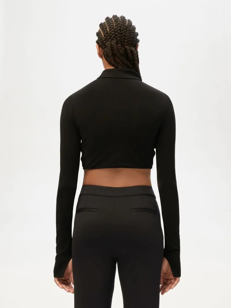 ZIP UP CROPPED TOP - 5