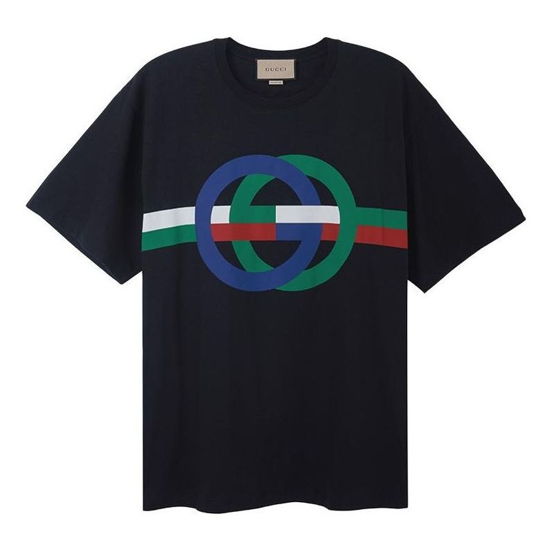 Gucci Round GG Print Cotton T-Shirt 'Black' 548334-XJE7S-1152 - 1