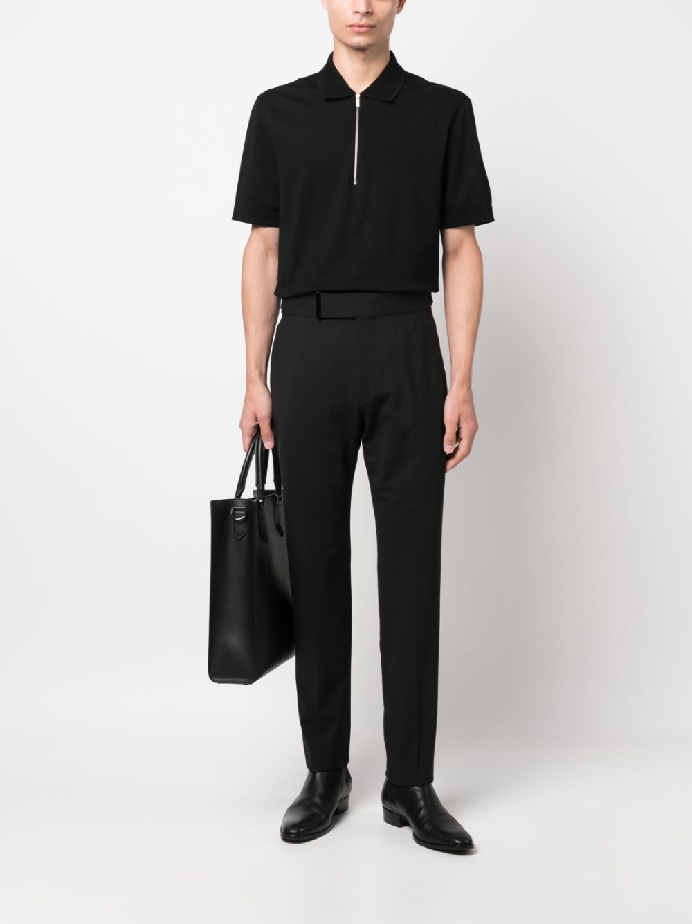 tailored wool-blend trousers - 2