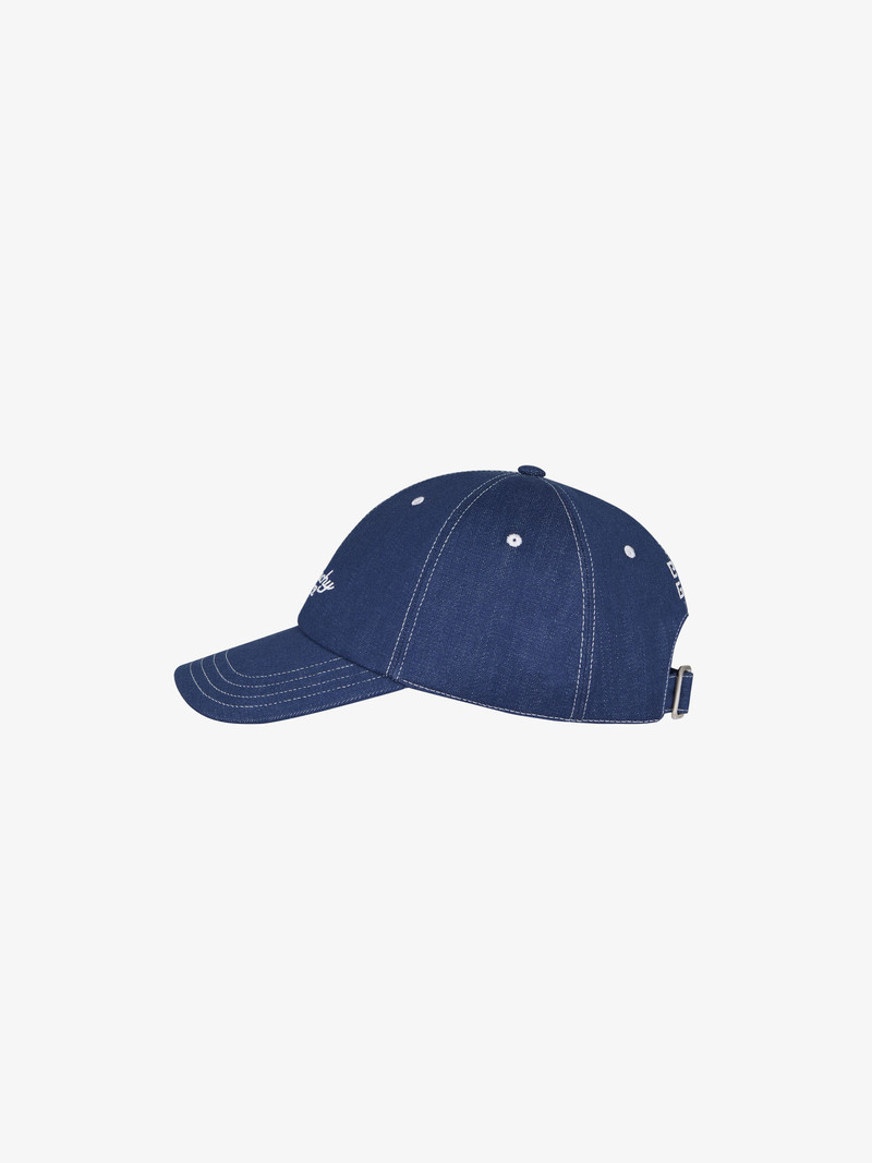 GIVENCHY EMBROIDERED CAP IN DENIM 3
