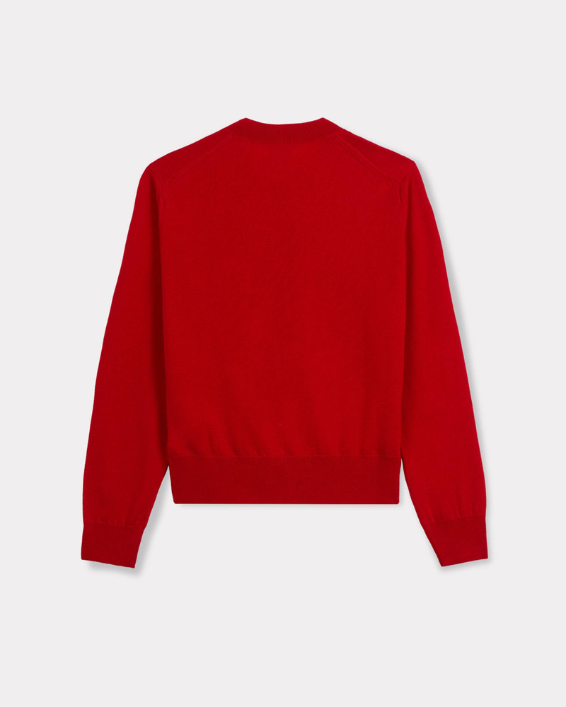 KENZO 'Boke Flower' embroidered cardigan in merino wool outlook