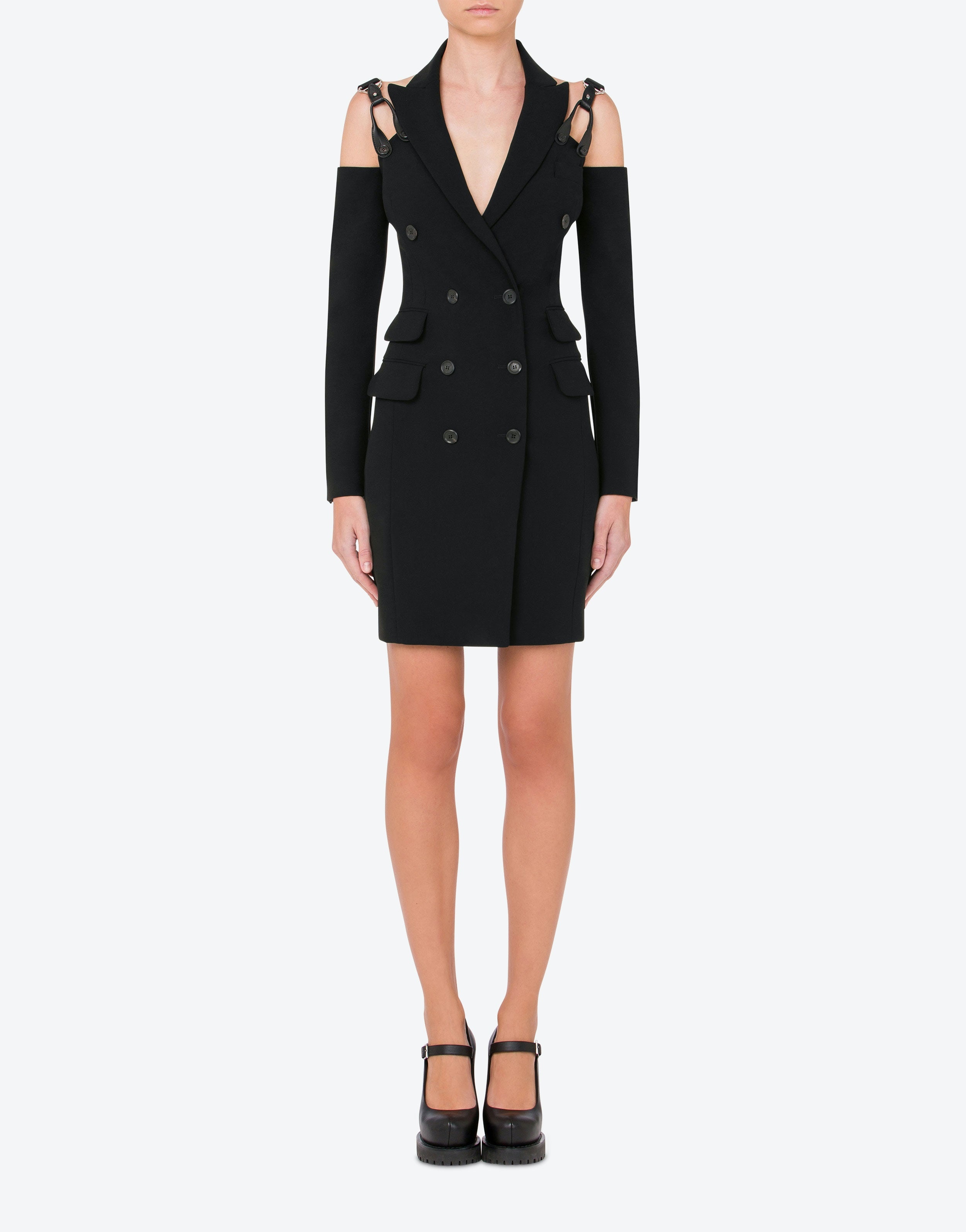 STRETCH CRÊPE ROBE MANTEAU DRESS - 2