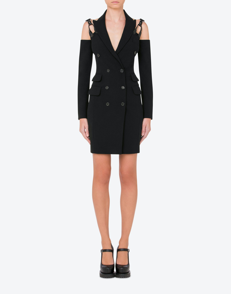 Moschino STRETCH CRÊPE ROBE MANTEAU DRESS outlook