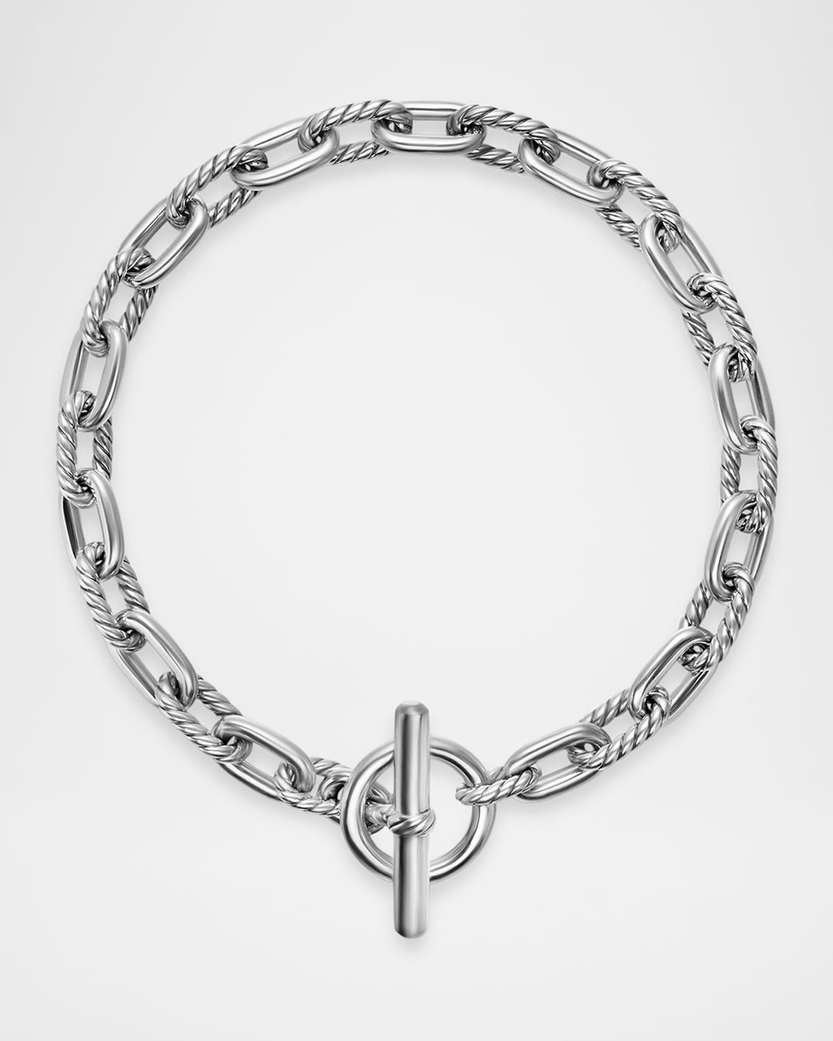5.5mm DY Madison Toggle Bracelet in Silver - 4
