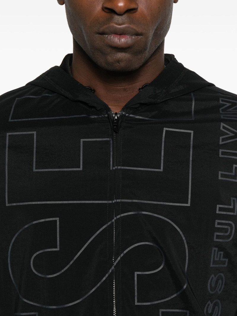logo-print hooded jacket 5