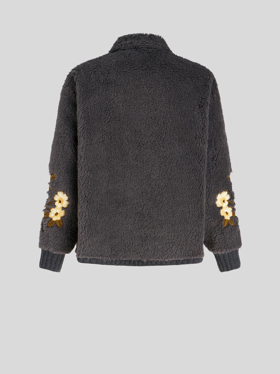 EMBROIDERED ECOFUR JACKET - 5