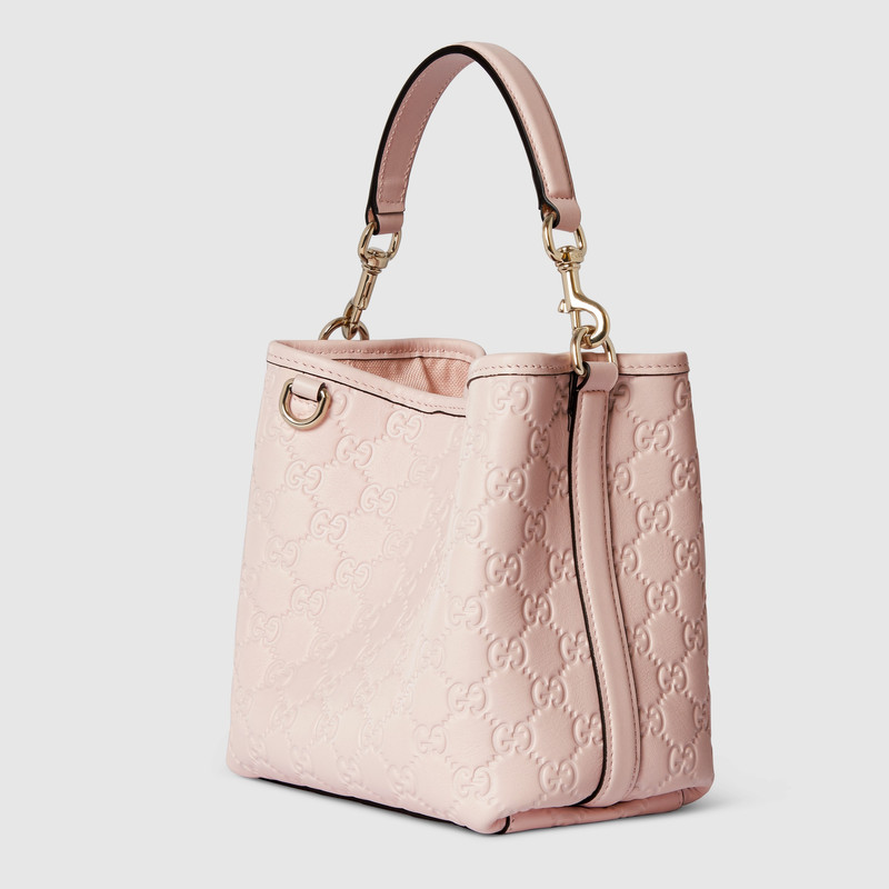 GUCCI GG Emblem small bucket bag outlook