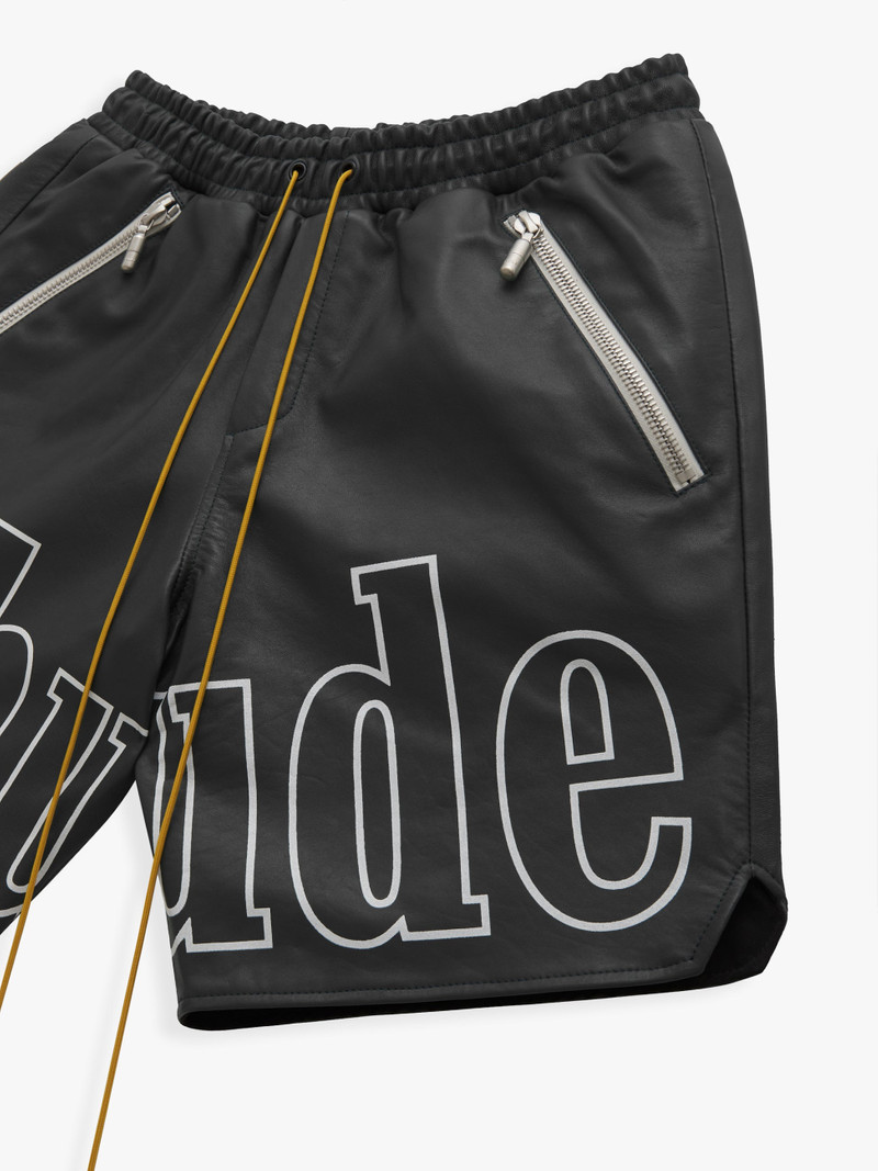 Rhude RH LOGO SHORTS - LEATHER outlook