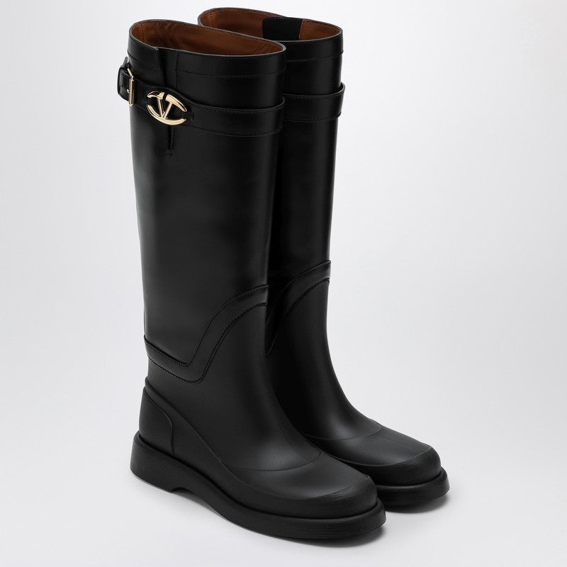 Valentino Garavani Boot Vlogo The Bold Edition Black Women - 1