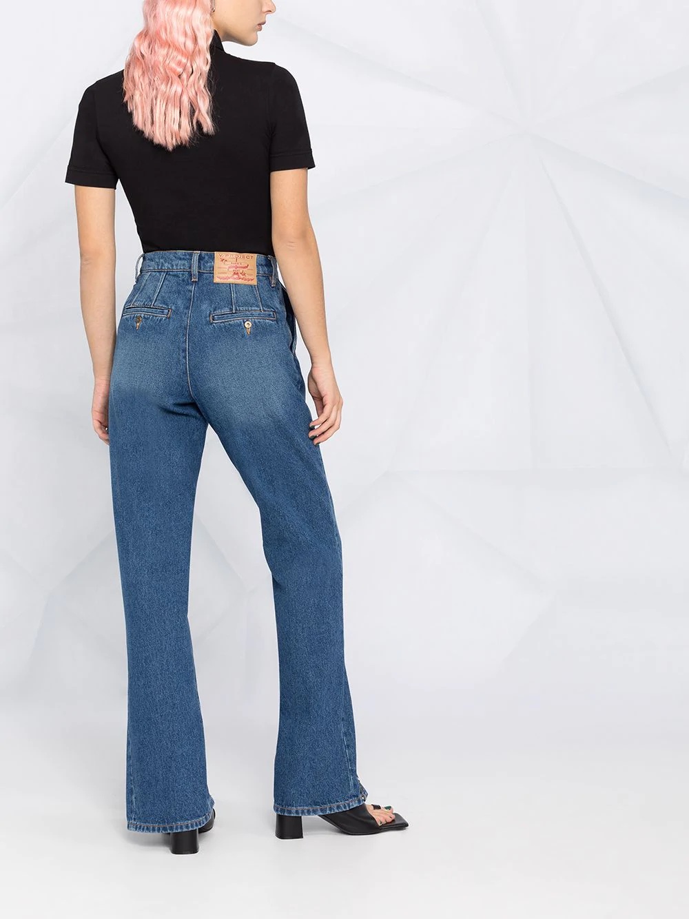 high-rise straight jeans - 4