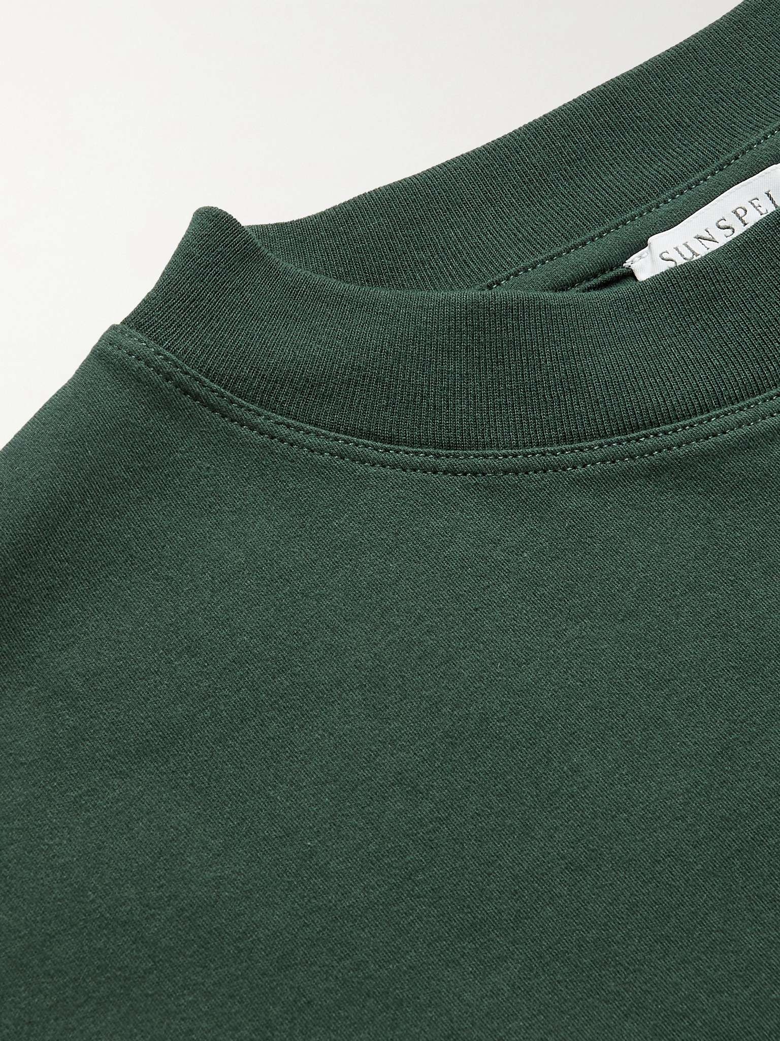 Brushed Cotton-Jersey Mock-Neck T-Shirt - 5