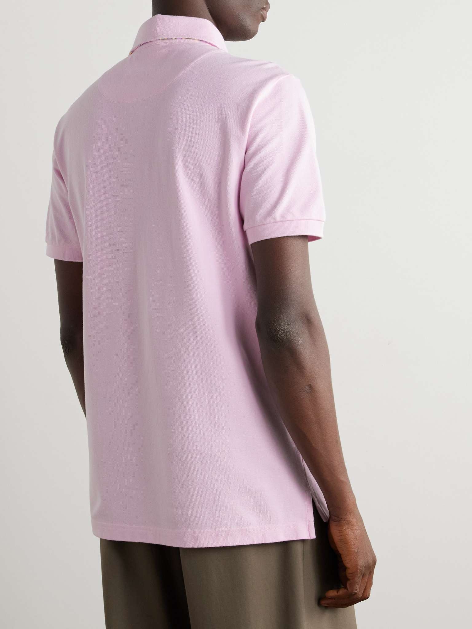Logo-Embroidered Cotton-Piqué Polo Shirt - 3