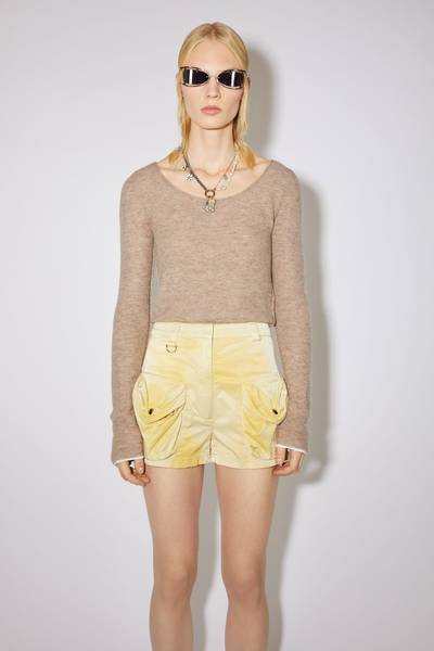 Acne Studios Scoop neck sweater - Mushroom beige outlook