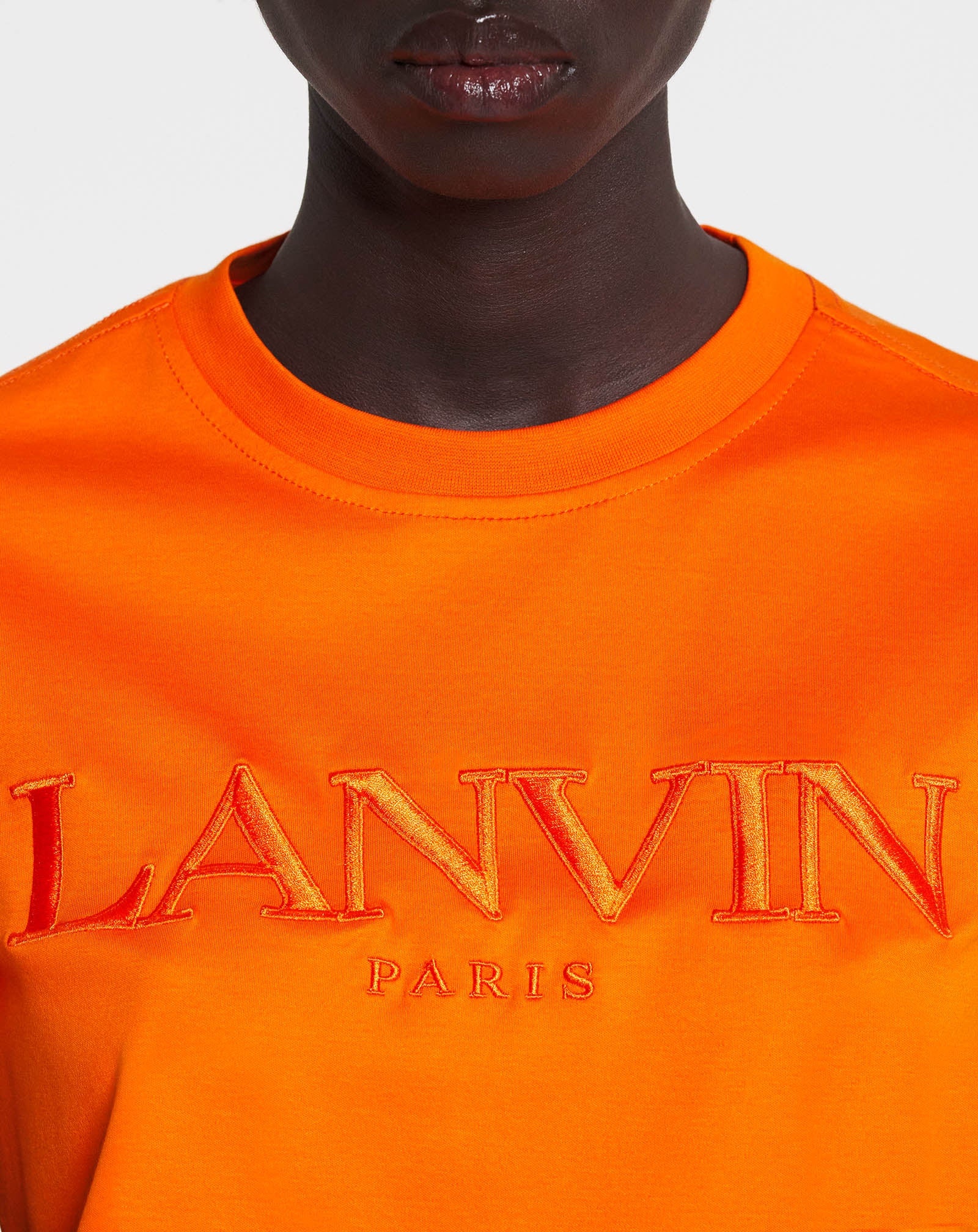 CLASSIC LANVIN PARIS EMBROIDERED T-SHIRT - 5