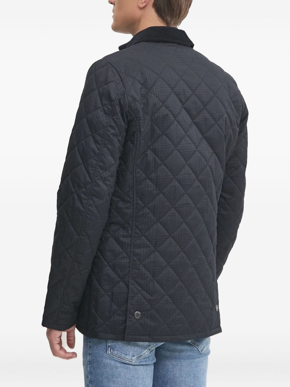 diamond-quilted padded jacket - 2