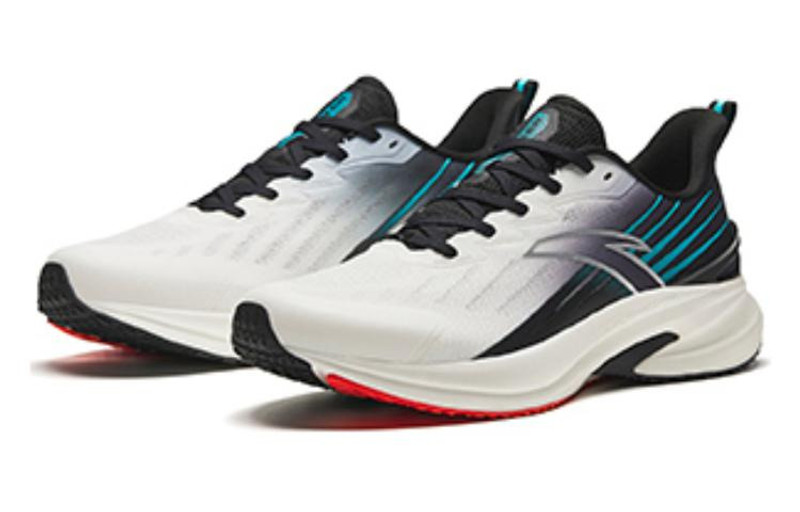 ANTA ANTA Running Series Sneakers 'White Black Teal' 112425585-3 outlook