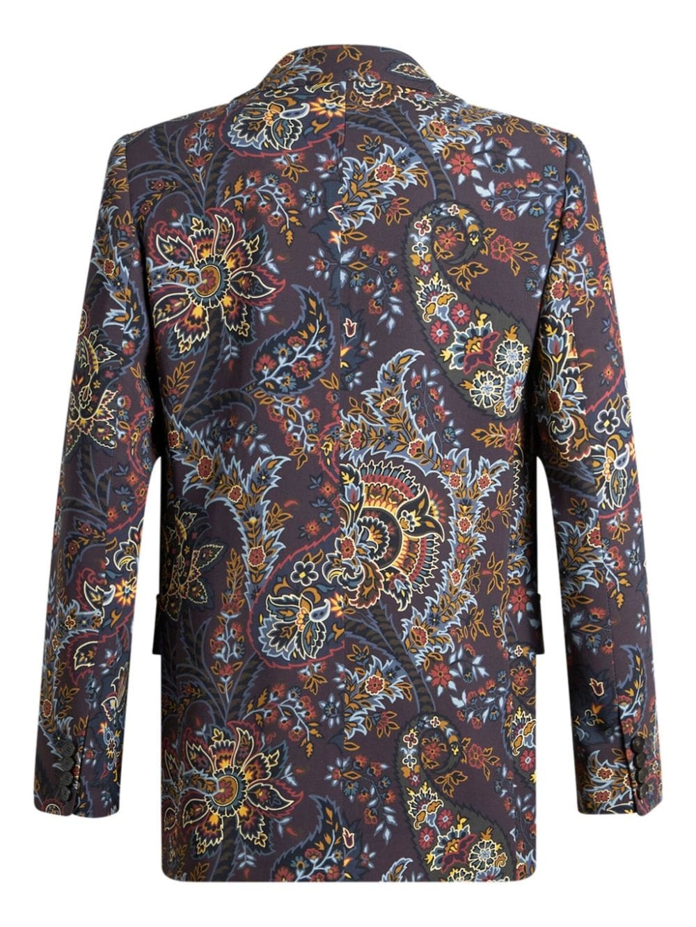 paisley-print single-breasted blazer - 7